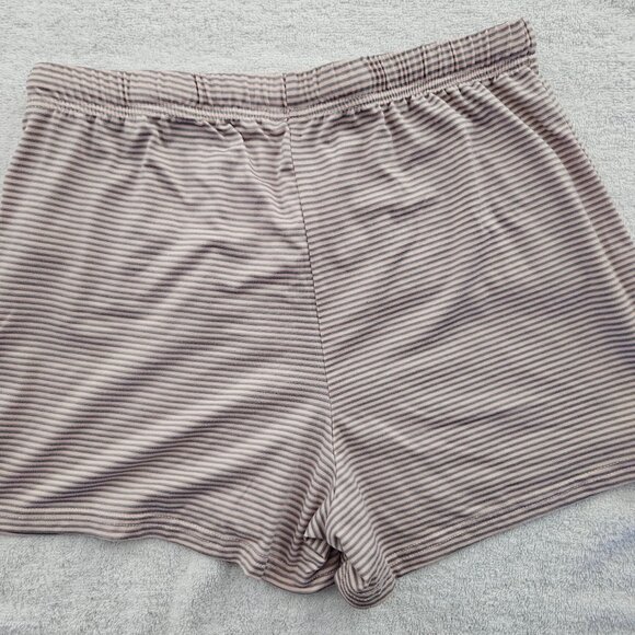 Rae Dunn Women’s Pajama Set Do Not Disturb Pink Top & Striped Shorts Sleepwear - Picture 8 of 9